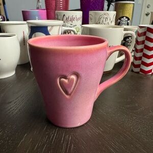 Heart Embossed Pink Mug